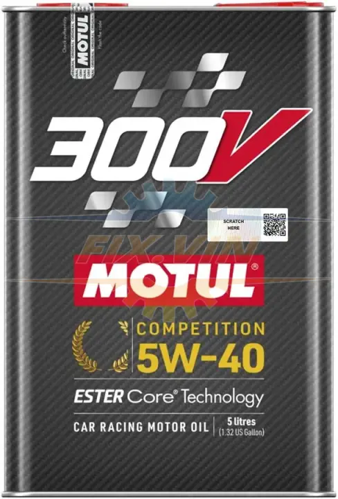 Олива моторна 300V Competition 5W-40 5л MOTUL 826651 (фото 1)