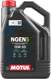 Олива моторна Ngen 5 15W-50 4л MOTUL 839341 / 111834