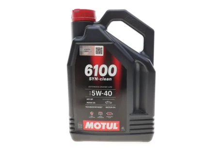 Олива моторна Technosynthese д/авто 6100 Syn-clean 5W40 4L MOTUL 854350