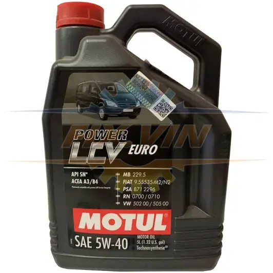 Олива моторна Power LCV Euro 5W-40 5л MOTUL 872251 (фото 1)