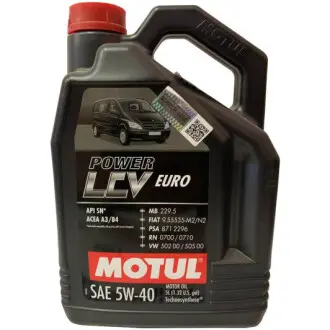 Олива моторна Power LCV Euro 5W-40 5л MOTUL 872251
