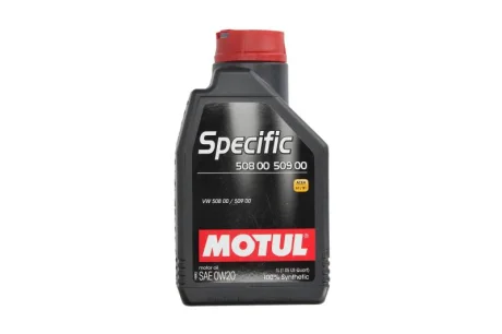Моторна олива SPECIFIC (1L) 0W20 API SN+ PORSCHE C20 VW 508.00 VW 509.00 MOTUL SPECIFIC 508/509 0W20 1L