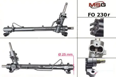 Рульова рейка з ГПК C-MAX/FOCUS 02-11 (відновлена з FoMoCo) MSG FO230R