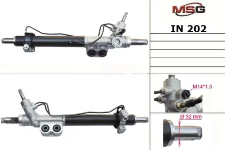 Рульова рейка з ГПК PATHFINDER R51/NAVARA 04-15 MSG IN202