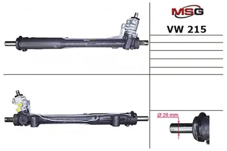 Рульова рейка з ГПК AUDI Q7/TOUAREG/CAYENNE 02-15 MSG VW215