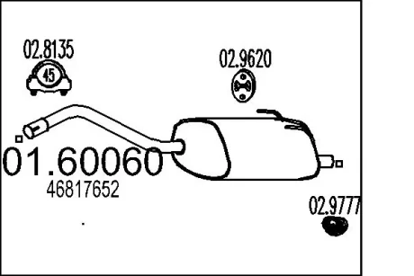 Глушник MTS 01.60060