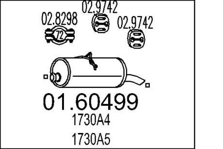 Глушник MTS 01.60499