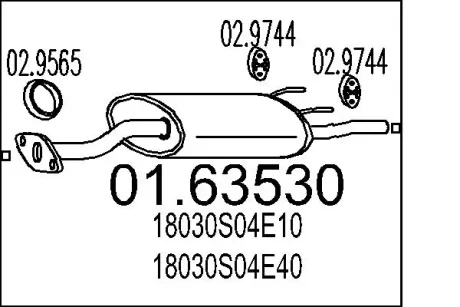 Глушник MTS 01.63530