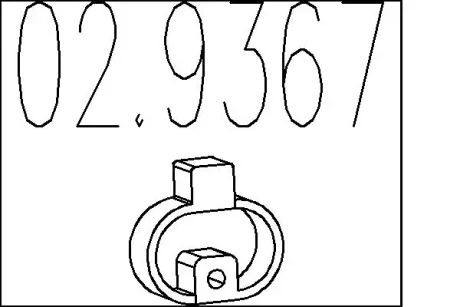 Гумовий елемент кріплення MTS 02.9367