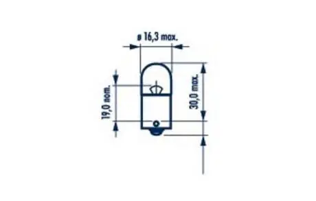 171714000 Лампа R5W 12V 5W BA15S (блістер 2 шт.) NARVA 17171B2
