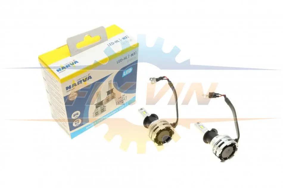 Автолампа H3 12/24V 19W PK22s Performance LED (к-кт 2шт) (замінено на 181828100) NARVA 180583000 (фото 1)