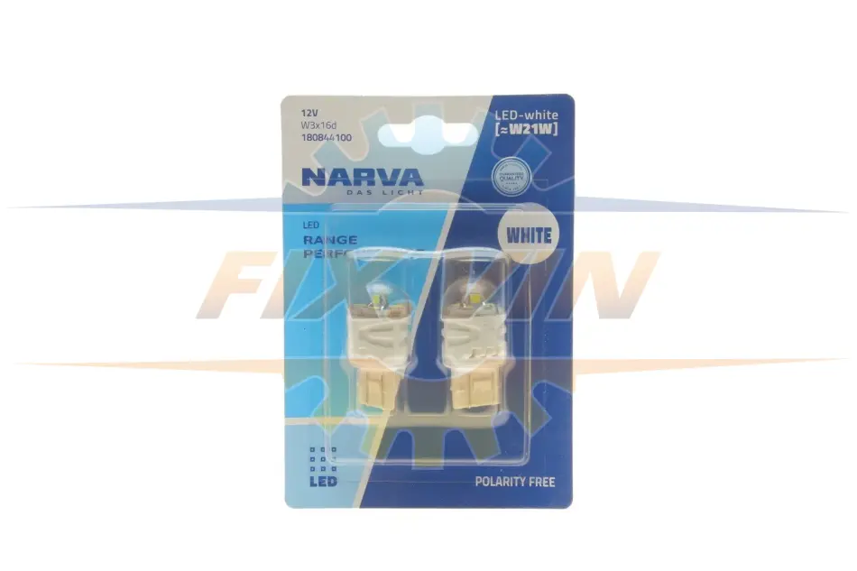 Лампа светодиодная W21W white LED Range Performance 2,2W W3x16d (блистер 2шт) (пр-во Narva) NARVA 180844100 (фото 1)