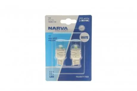 Лампа светодиодная W21W white LED Range Performance 2,2W W3x16d (блистер 2шт) (пр-во Narva) NARVA 180844100