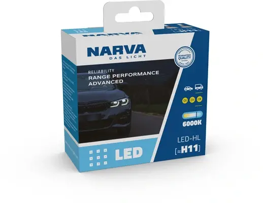 Лампа світлодіодна LED H11 12/24V Range Performance Advanced 19W 6000K (комплект) (вир-во Narva) NARVA 181848100 (фото 1)