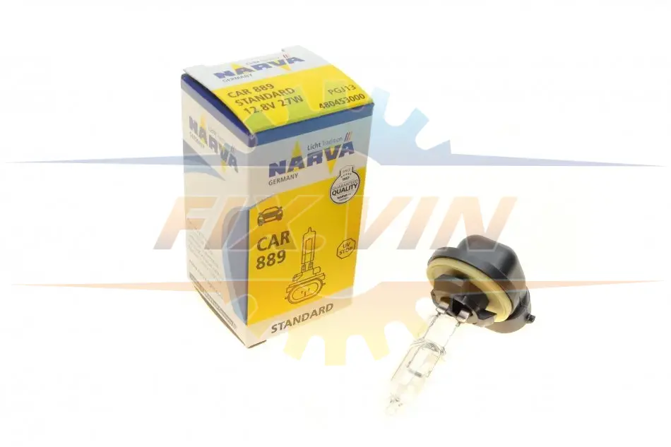 Автолампа 889 12.8V 27W PGJ13 Standard (Американські типи) NARVA 480453000 (фото 1)