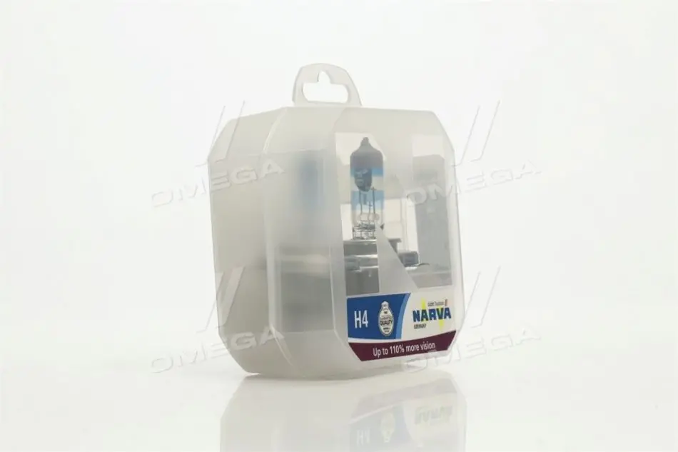 Лампа розжарювання SET H4 12V 60/55 W P43t RANGE POWER +110 (к-т 2шт) (вир-во Narva) NARVA 48061S2 (фото 1)