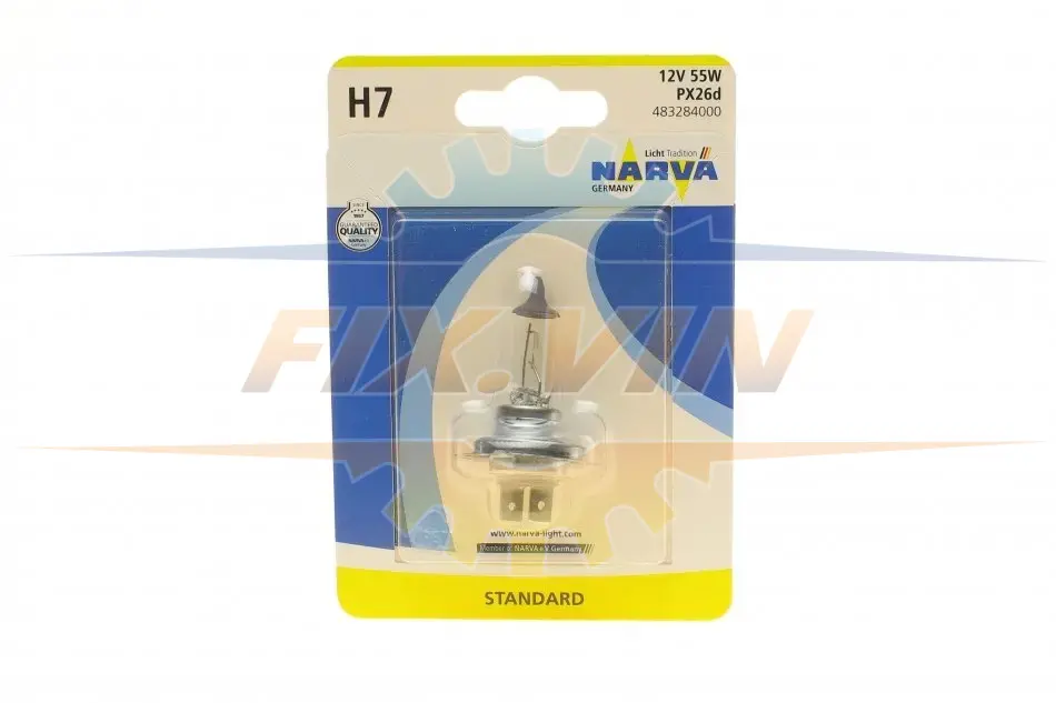 Автолампа H7 12V 55W PX26d Standard (блістер/1шт) NARVA 483284000 (фото 1)
