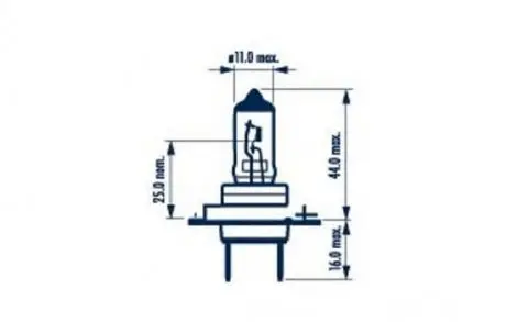Лампа розжарювання H7 12v 55w Px26d (вир-во Narva) NARVA 48328B1