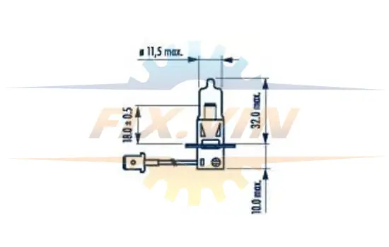 Автолампа H3 24V 70W PK22s NARVA 48700 (фото 1)