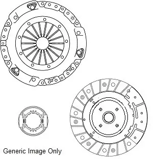 Комплект зчеплення Nissan X-Trail 2.0/2.2DCi/2.5 01-13 NATIONAL CK10249 (фото 1)