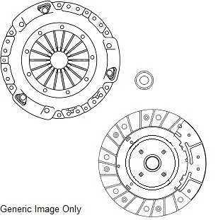 Комплект зчеплення Transit V347 2.2TDCi 06- (115/140PS) (250mm) NATIONAL CK10320