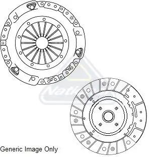 Комплект зчеплення Opel Insignia A 2.0CDTI 08- (250mm) NATIONAL CK10433 (фото 1)