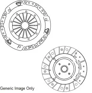Комплект зчеплення (без вижимного) HYUNDAI i30 2.0 CRDi 07-11 (240mm) NATIONAL CK10445 (фото 1)