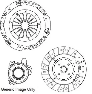 Комплект зчеплення з вижимним BOXER/JUMPER 10- (258mm) NATIONAL CK10480-74 (фото 1)