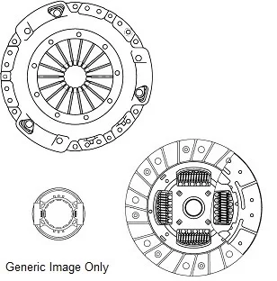 Комплект зчеплення Corolla Verso 1.6-1.8 04-09/RAV4 1.8 00-05 (215mm) Заміна NATIONAL CK9233