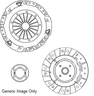 Комплект зчеплення Opel Omega B 2.0/2.5TD/2.5-3.0i 94-03 (240mm) NATIONAL CK9454