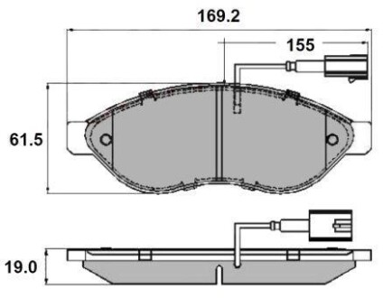 Гальмівні колодки пер. Jumper/Ducato/Boxer 06- (1.1-1.5t) National NP2285