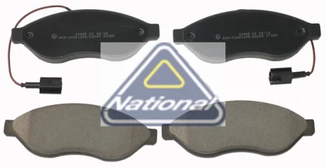 Гальмівні колодки пер. Jumper/Ducato/Boxer 06- (1.1-1.5t) NATIONAL NP2285