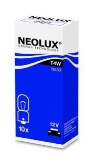 ЛАМПА T4W 12V 4W BA9s STANDARD UNV NEOLUX N233