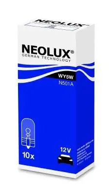 Лампа допоміжн. освітлення WY5W 12V 5W W2,1x9,5d (вир-во Neolux) NEOLUX N501A (фото 1)