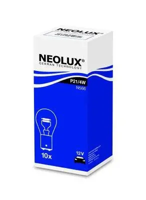 Лампа допоміжн. освітлення P21/4W 12V 21/4W BAZ15d (вир-во Neolux) NEOLUX N566 (фото 1)