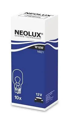 Лампа допоміжн. освітлення W16W 12V 16W W2, 1x9, 5d (вир-во Neolux) NEOLUX N921 (фото 1)