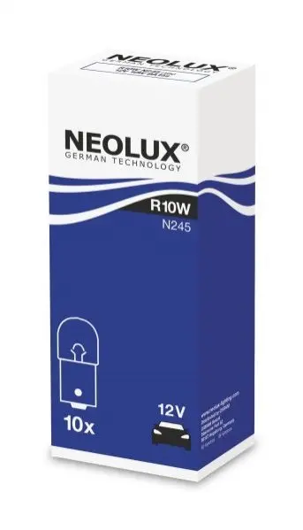 Лампочка допоміжна R10W (12 В, 10 Вт, тип гнізда: BA15S) NEOLUX NLX245K10SZT (фото 1)