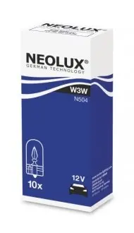 Лампочка допоміжна W3W (12 В, 3 Вт, тип гнізда: W2,1X9,5D) NEOLUX NLX504K10SZT