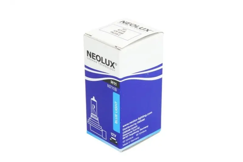 Лампочка Blue Light галоген H11 (10 шт, 12 В, 55 Вт, тип гнізда: PGJ19-2) NEOLUX NLX711B (фото 1)