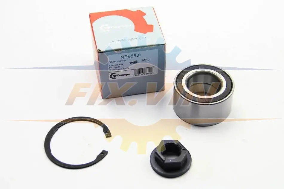 Підшипник маточини перед. Ford Fiesta/Fusion/Focus 98- (+ABS) NFC EUROPE NFB5531 (фото 1)