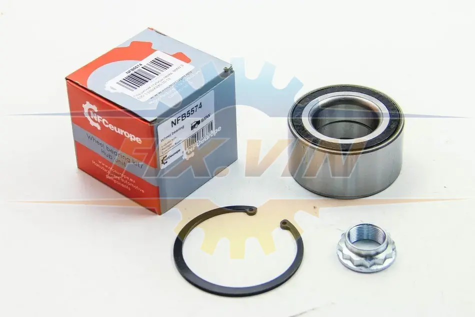 Підшипник маточини перед. BMW 3 E90/ 5 E60/X3/X5 00-13 NFC EUROPE NFB5574 (фото 1)
