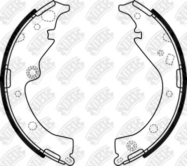 Колодки тормозные барабанные Toyota RAV-4 2000-2005 NiBK FN2371