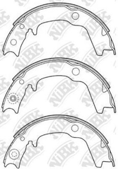 Колодки барабан. NiBK FN6704