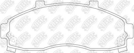 Колодки передние Kia Pregio NiBK PN0664