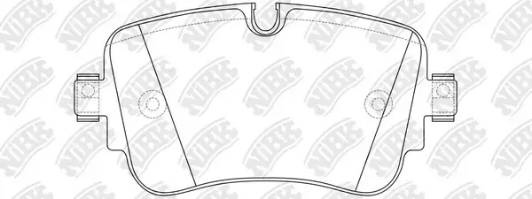 Колодки задние Audi Q7,Q8,E-Tron,S6,S7,S8 NiBK PN0688 (фото 1)
