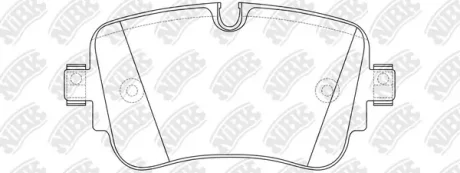 Колодки задние Audi Q7,Q8,E-Tron,S6,S7,S8 NiBK PN0688