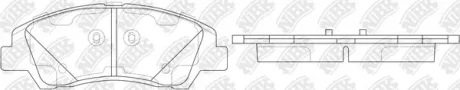 Колодки передние Hyundai i10 2013-- NiBK PN0858