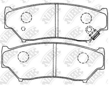 Колодки гальм. NiBK PN9301