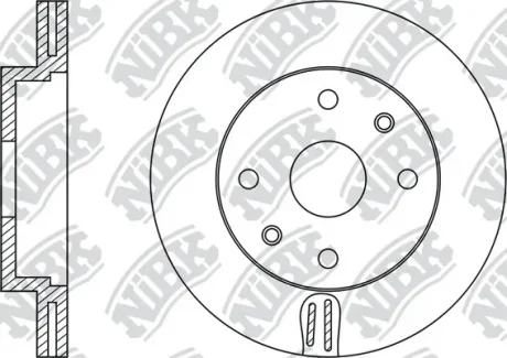 Диск тормозной передний 258мм Toyota Corolla NiBK RN1245