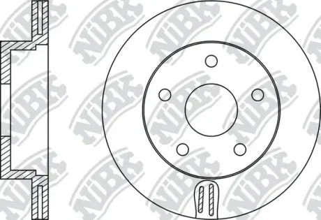 Диск тормозной передний 242мм Subaru Impreza, Legasy NiBK RN1276